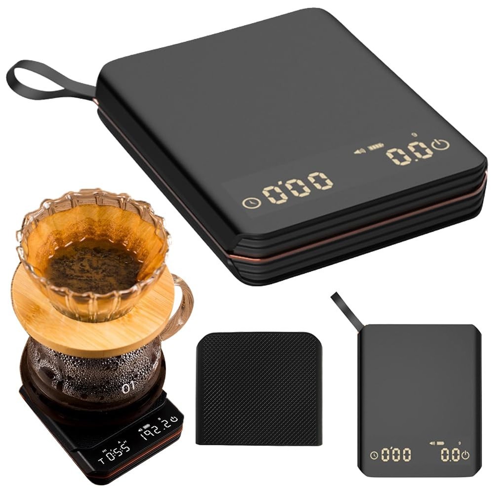 GENERIC MINI POUR OVER DRIP ESPRESSO SCALE ELECTRONIC COFFEE SCALE - BLACK