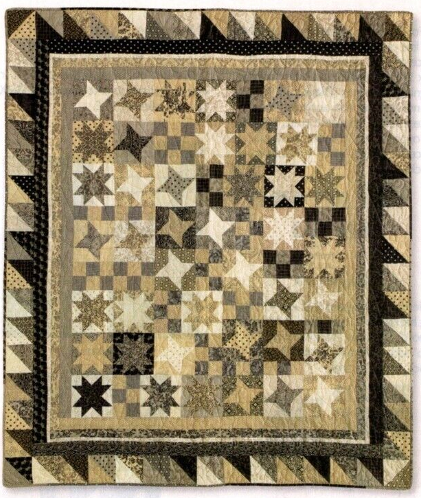 Handsome Stars Quilt Pattern Pieced LL