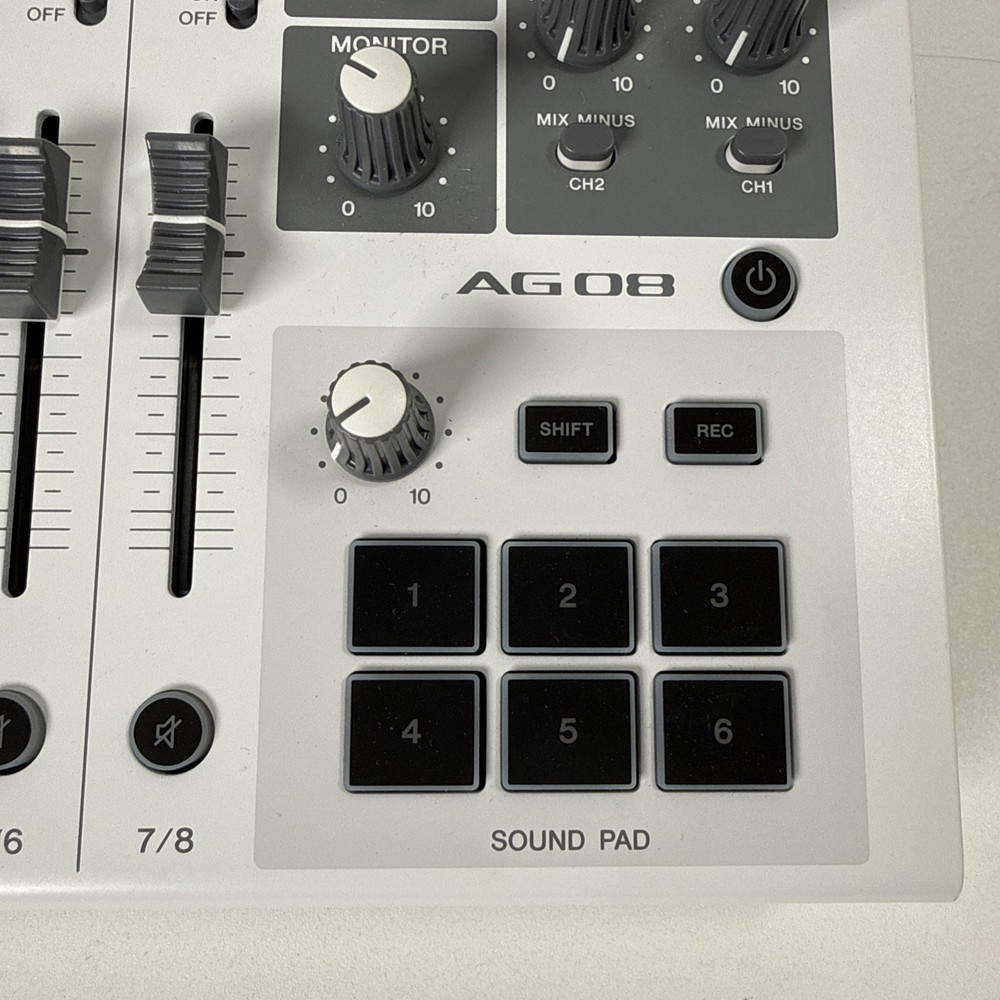Yamaha AG08 Live Streaming Mixer USB Audio Interface w/ USB Cable – Tested