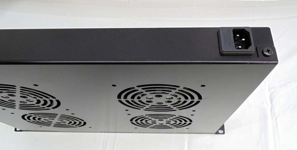 Raising Electronics 1U Rack Mount Fan Unit with 4 Fans for Sever Network Data Ra