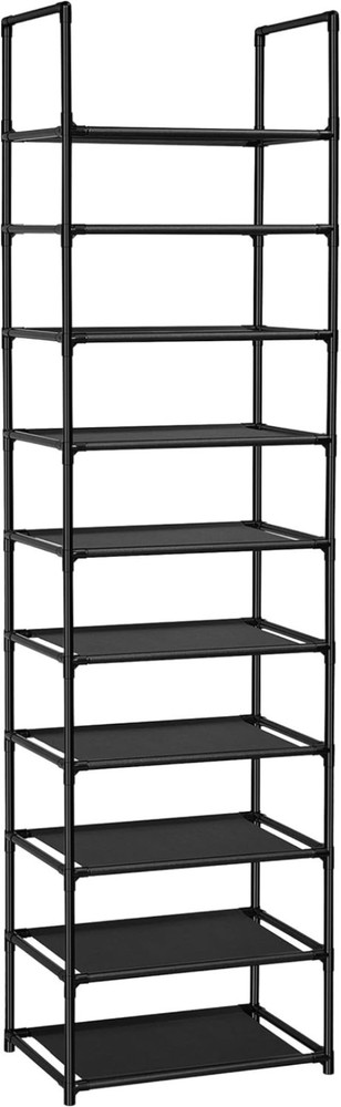 Freestanding 10-Tier Shoe Rack - Lightweight, Durable & Space-Efficient Storage