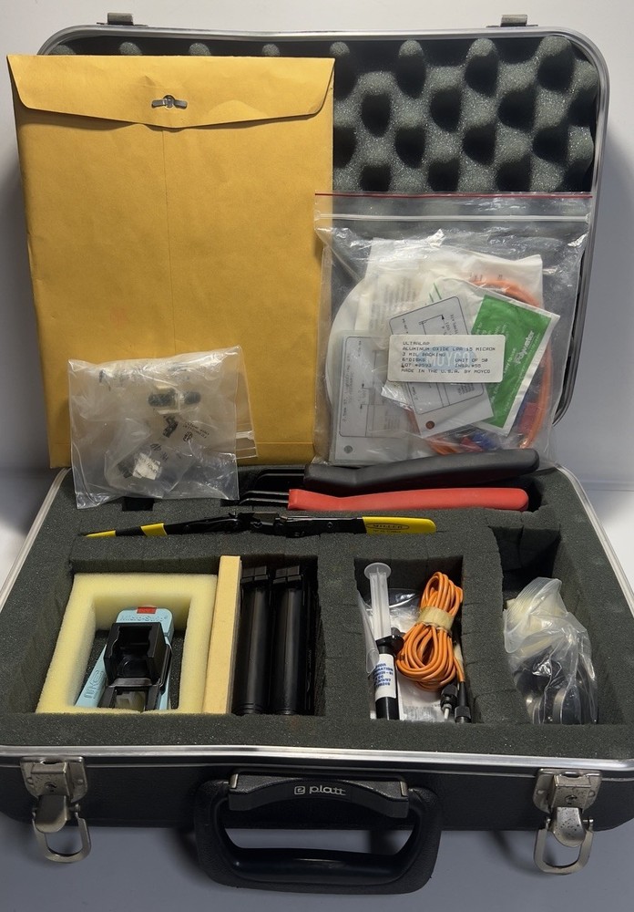 Fiber Optic Tool Kit in Platt Case – Untested – Splicing & Termination Set
