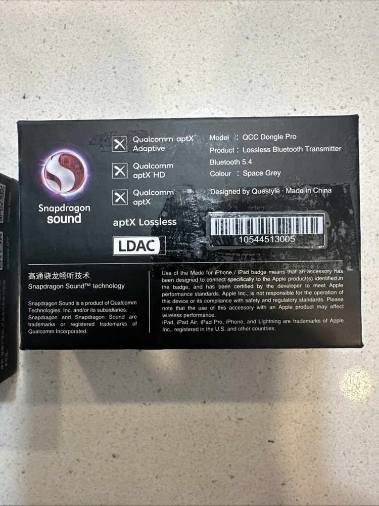 Questyle QCC Dongle Pro MFi Certified USBC Bluetooth Audio Adapter - Tested!!