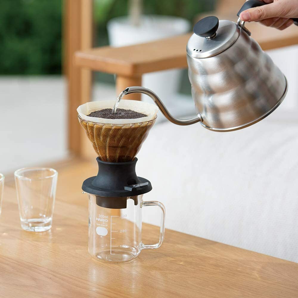 HARIO Immersion Dripper Switch SSD-5012-B Server Set w/ Coffee Carafe