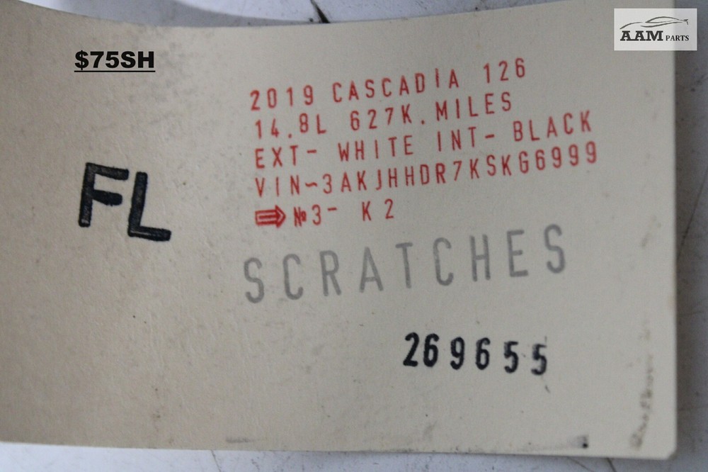 2018-2024 FREIGHTLINER CASCADIA FRONT LEFT B PILLAR COVER TRIM PANEL OEM