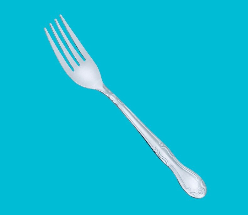 Oneida MELINDA Stainless Silverware Flower Tip Glossy Flatware Dinner Fork