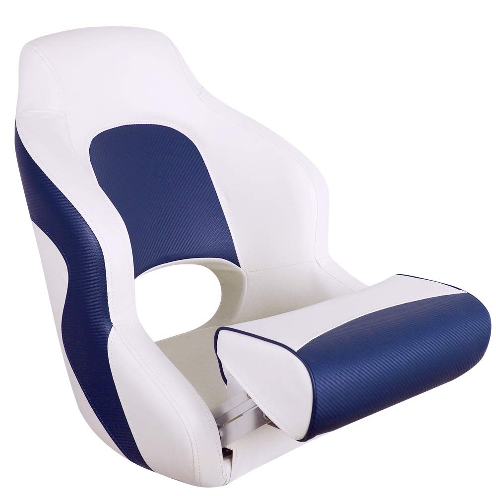 MSC Captain Boat Seat (White/Blue)