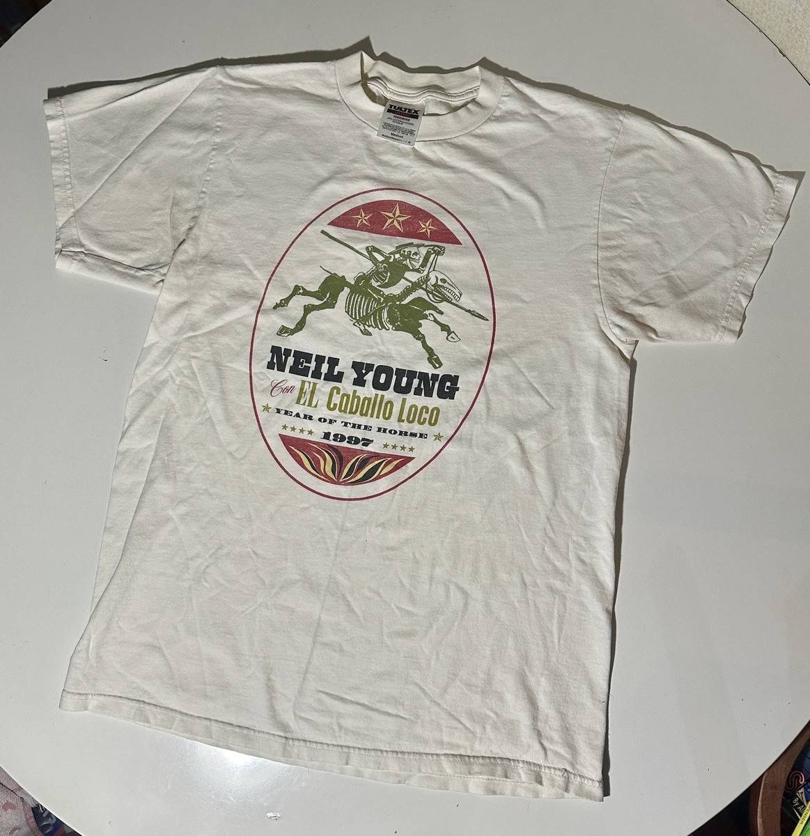 Vintage 1997 Neil Young And Crazy Horse Concert Medium T-Shirt Year Of The Horse