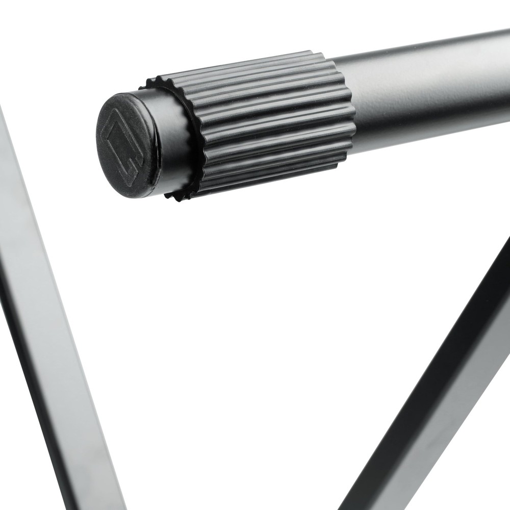 Adjustable Black X Style Keyboard Stand with Rubberized Feet for Stability