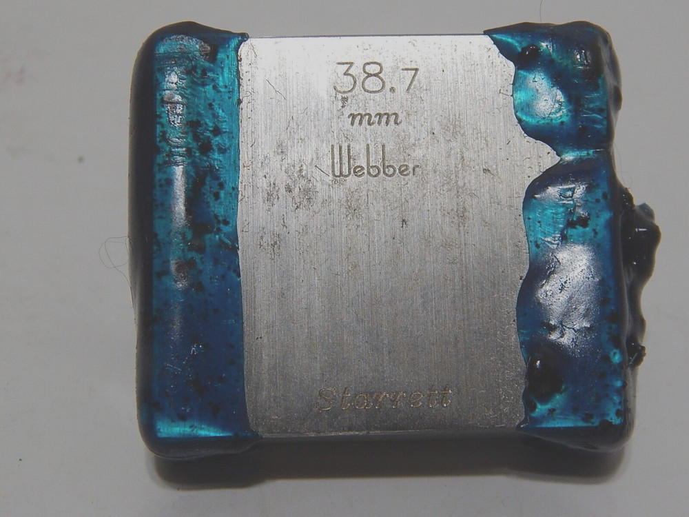 STARRETT WEBBER GAGE BLOCK 38.7MM