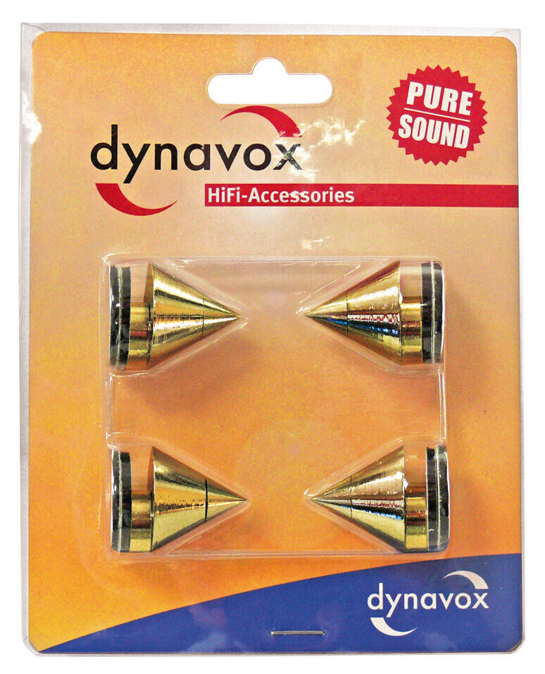 Dynavox Sub-Watt-Absorb. Spikes 4 Set Brass Plated 1 Set