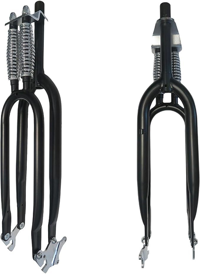 26" Springer Fork 1" Threaded - Cruiser Chopper Bike Dual Spring Classical Fork