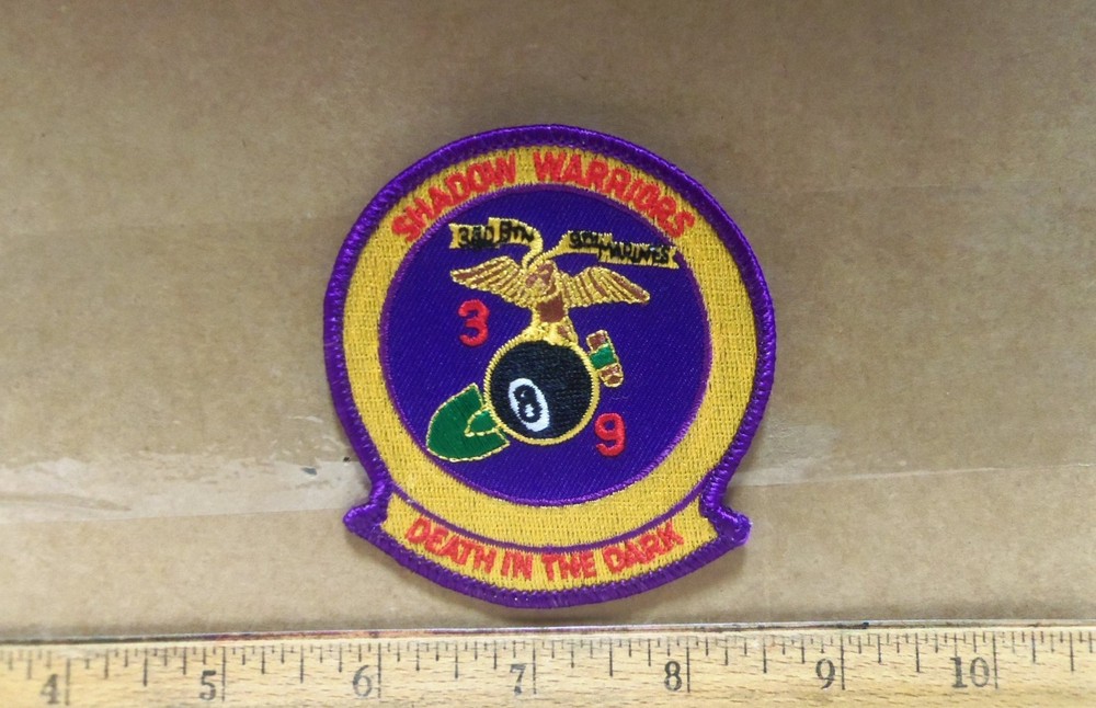 US Marine Corps - 3rd Battalion 9th Marines - Shadow Warriors Embroidered Patch