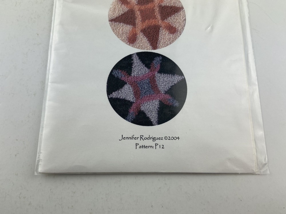 Always Time To Stitch Twisted Compass Punch Needle Pattern With Fabric
