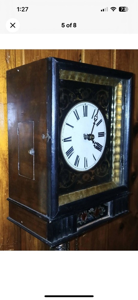 Antique, Black Forest Clock.