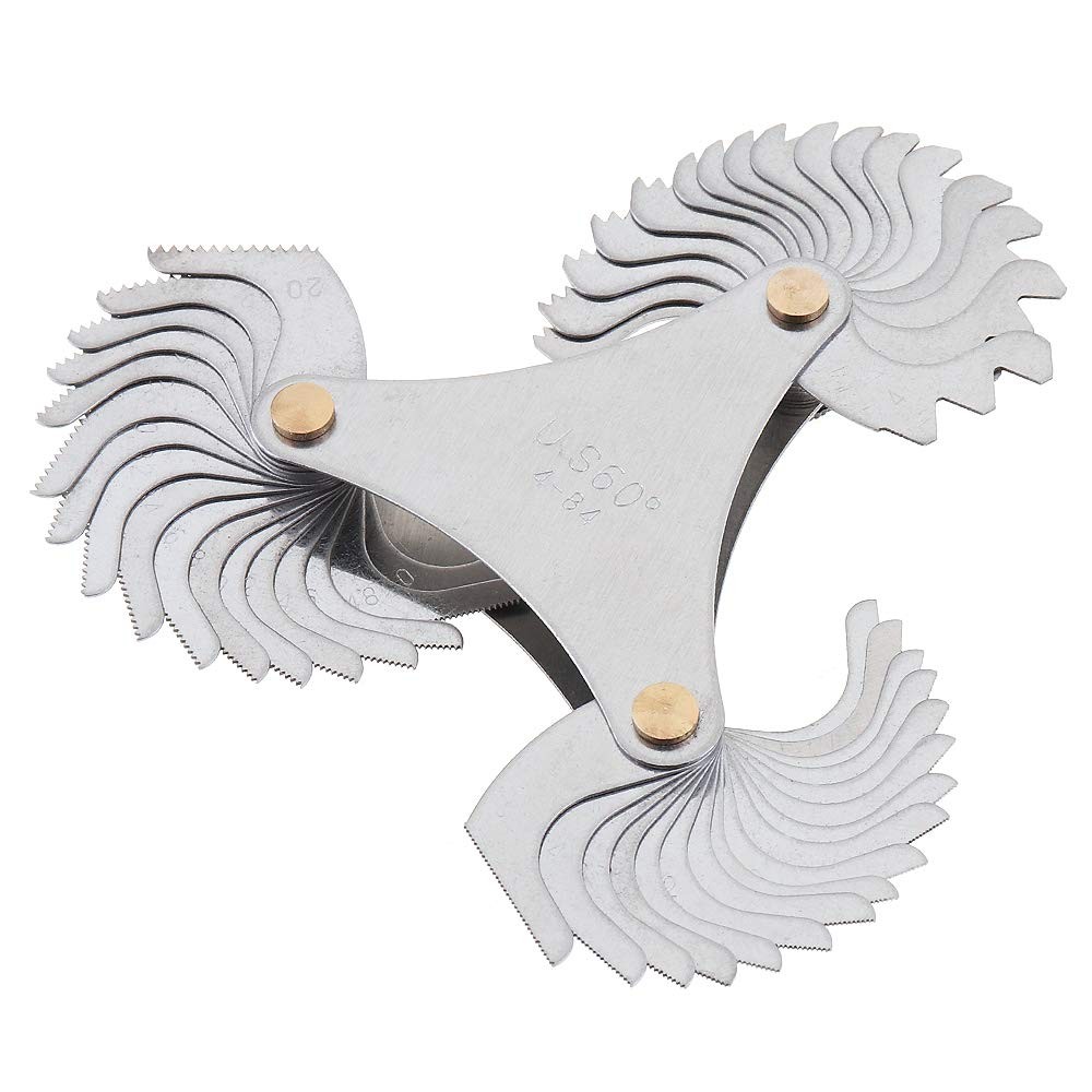 Imperial America SAE Screw Thread Pitch Gauge, Stainless Steel US Specification