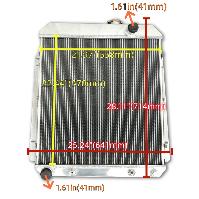 3 Rows Aluminum Radiator Fits 1954-1956 BUICK SPECIAL Roadmaster Century Super