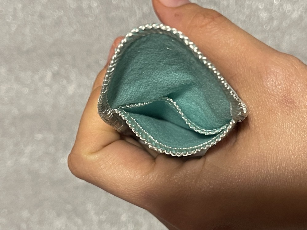 NEW Tiffany & Co Empty Packaging Small Blue Drawstring Closure Jewelry Pouch