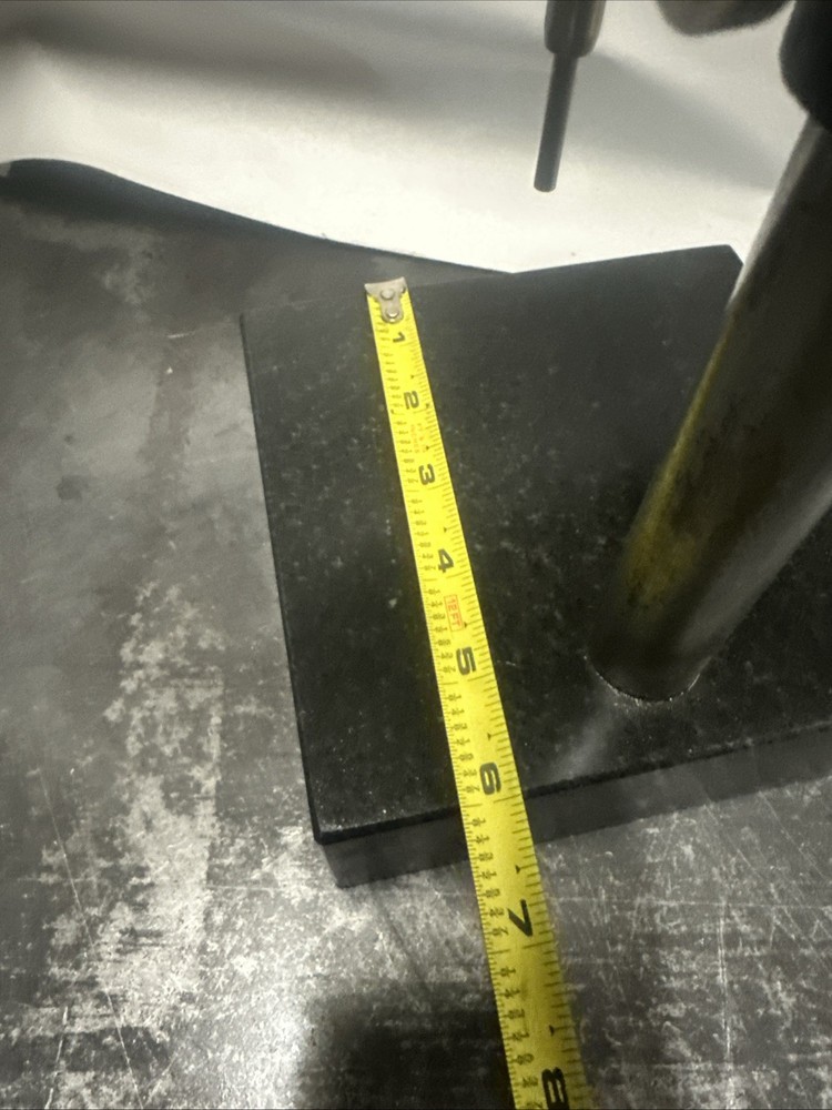 Fowler Indicator With 6” X 6” X 2” Granite Base Plate (Inducator Needs Battery)