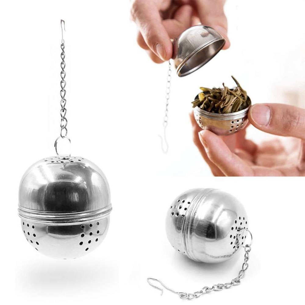 2Pcs Tea Infuser Ball Mesh Loose Leaf Strainer Stainless Steel Secure Locking US