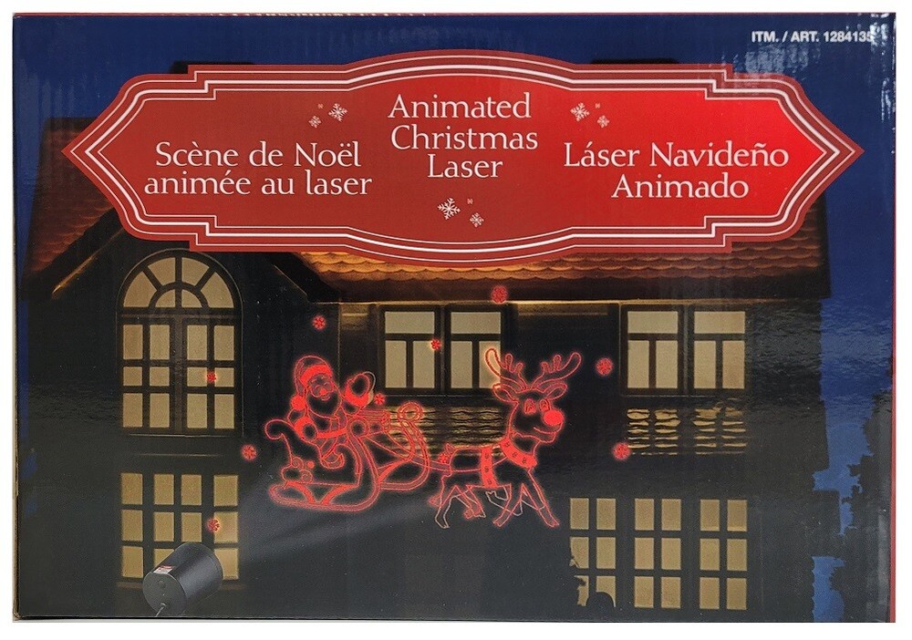 ***USEDDAMAGED ON/OFF BUTTON Christmas Laser Animation Projector