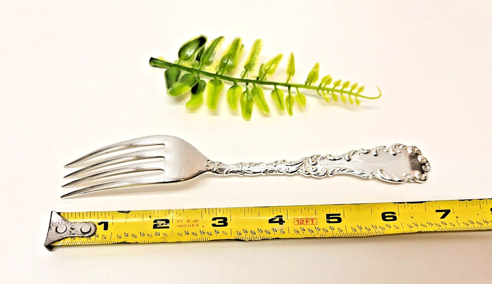 ONE Wallace & Sons Mfg. Co. Sterling Silver Lunch Fork 50 Gr. Waverly Pattern ML