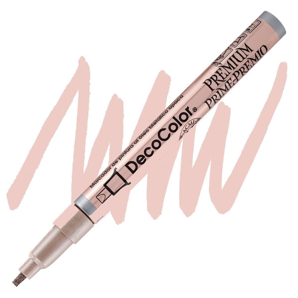 DecoColor, Paint Marker, Premium Rose Gold Ink, Leafing Tip, 2mm, Opaque