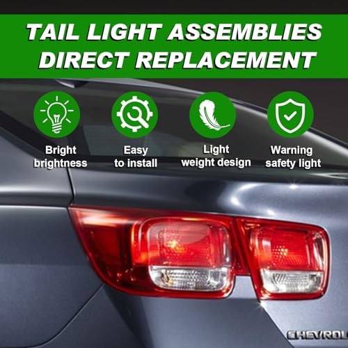 Tail Light Compatible with 2013 2014 2015 Chevy Malibu LT LS Left Driver Side