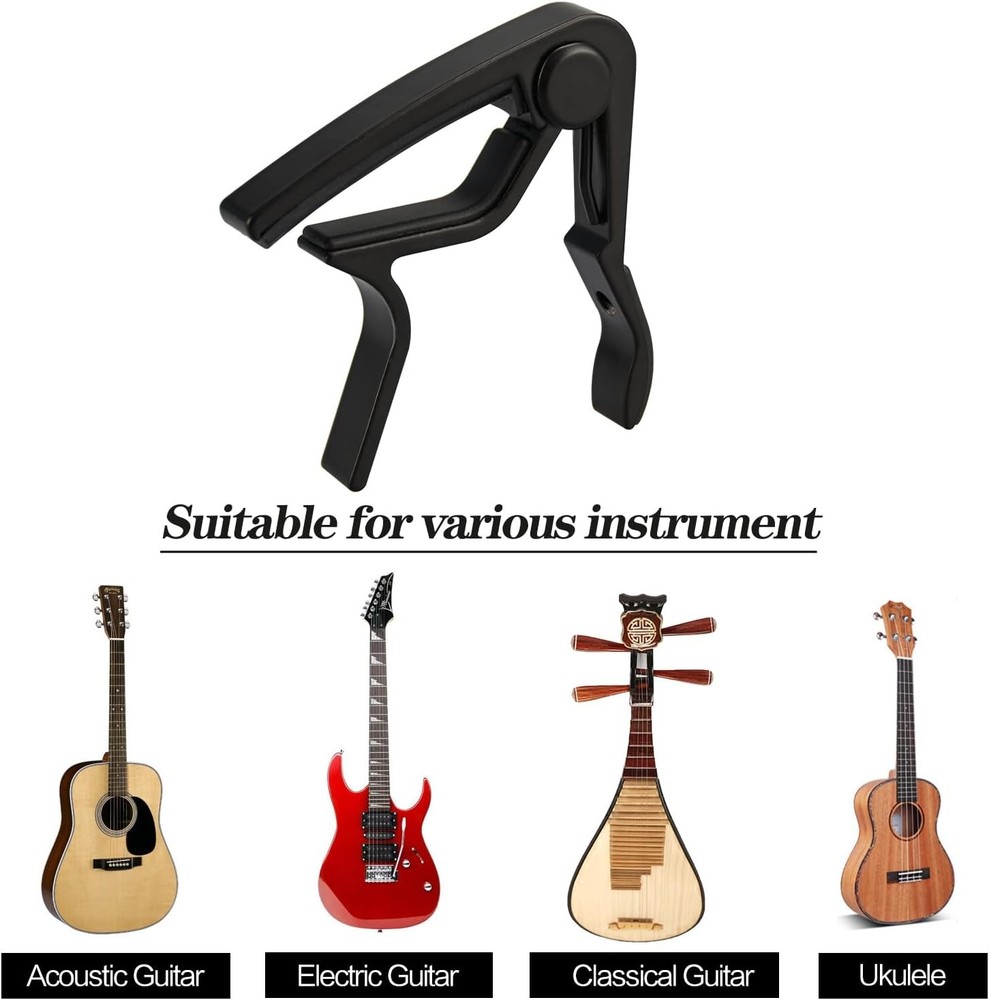 Guitar Capo Tuner Set, Accessories, Including 1 Random