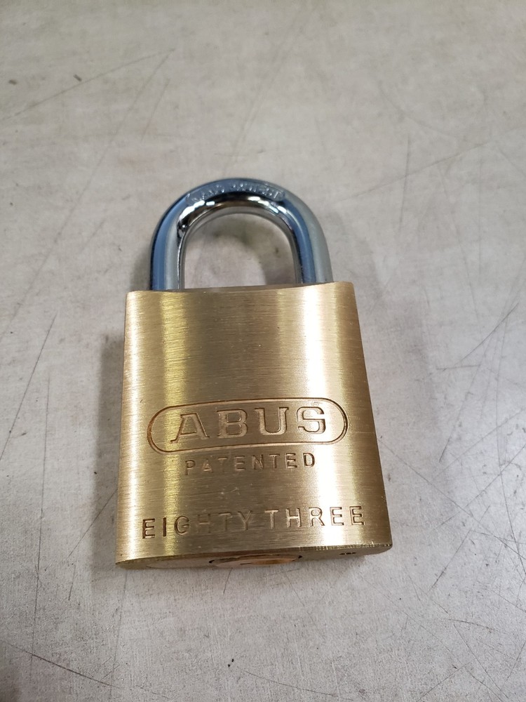 ABUS 83/45 Solid Brass Padlock w/ Key In Box OB#3000 NO SPRING