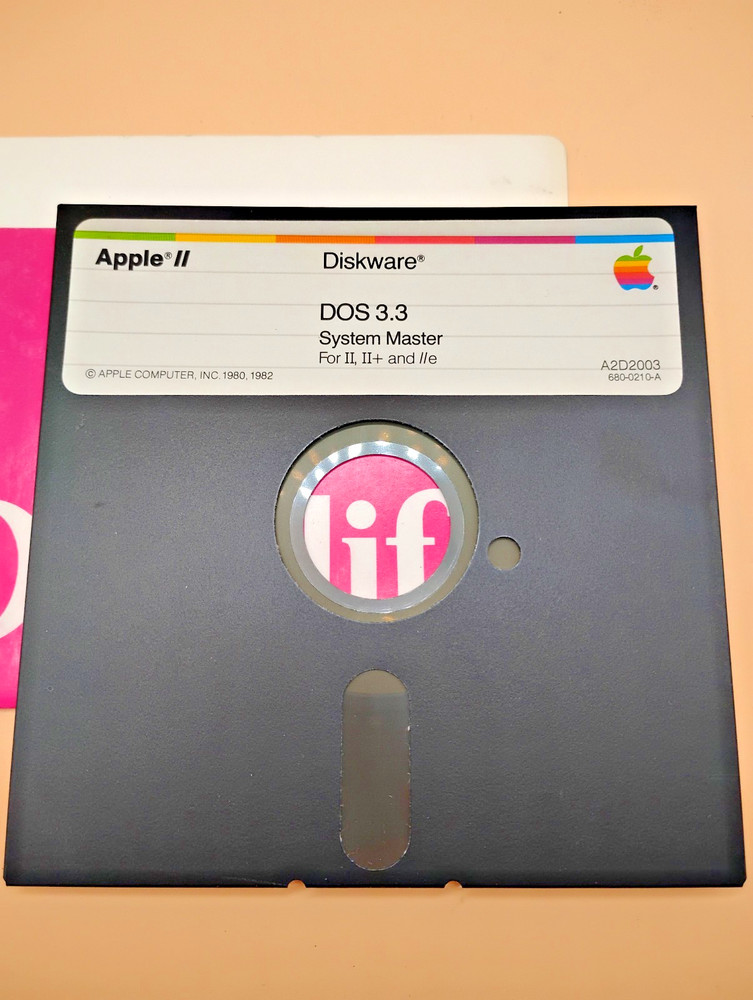 Vintage Apple II Diskware DOS 3.3 Apple Presents Software