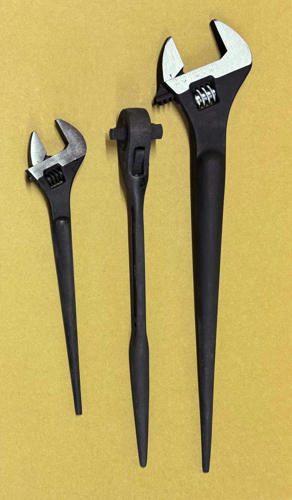 New 15" & 12" ADJUSTABLE SPUD Wrenches & Dual ratchet 3/8-1/2 Drive - F. Ship