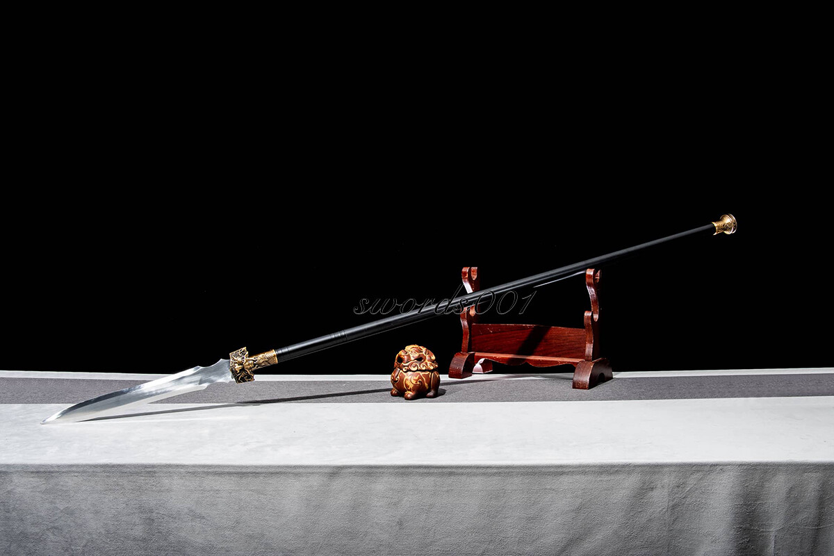 67'' Hunting Sharp High Manganese Steel Spear Head Blade Sword Long Steel Handle