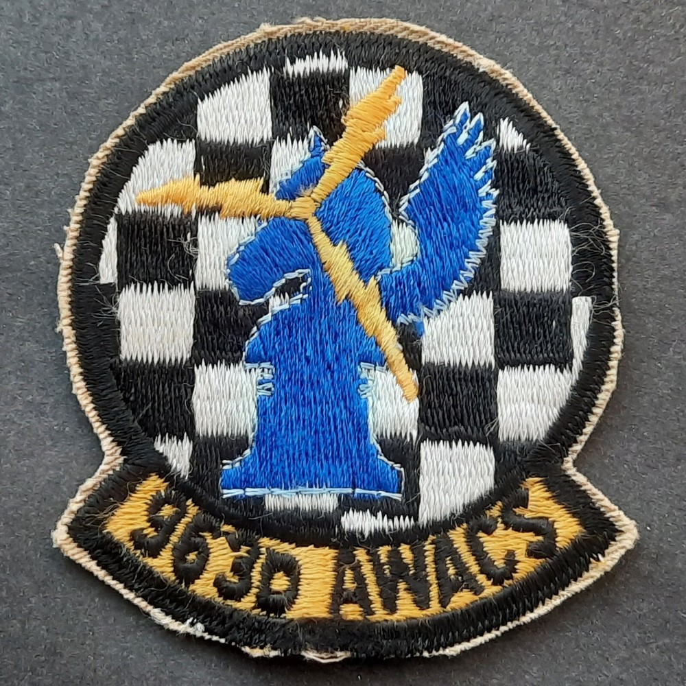 Original USAF Patch 963 AWACS Airborne Warning And Control Squadron C-121 E-3