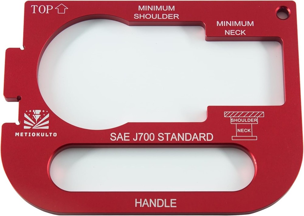 Fifth Wheel King Pin Gauge Simplified Version with Handle