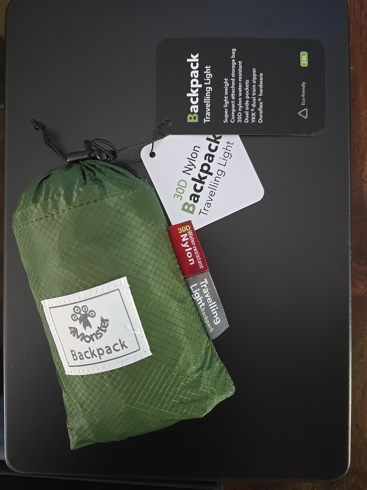 4Monster Hiking DaypackWater Resistant Lightweight Packable Backpack for Tra...