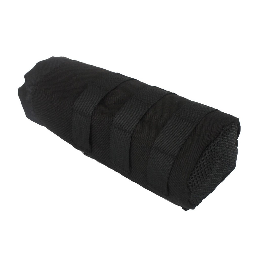 Tactical MOLLE Water Bottle Pouch with Drawstring Open Top & Mesh Bottom Holder