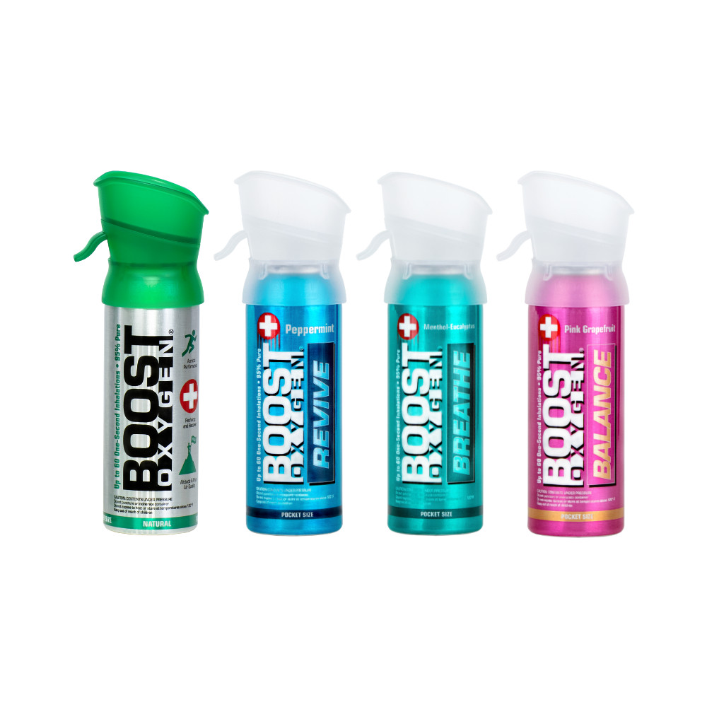 Boost Oxygen Pocket Size Variety Collection | Natural, Peppermint,