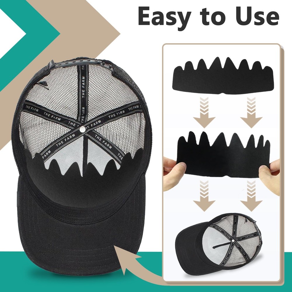 20Pcs Hat Shaper Insert - Baseball Caps Inserts Shapers, Reusable Crown Suppo...