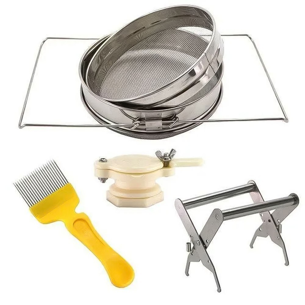 Efficient Honey Extraction Equipment with Double Sieve and Accessories
