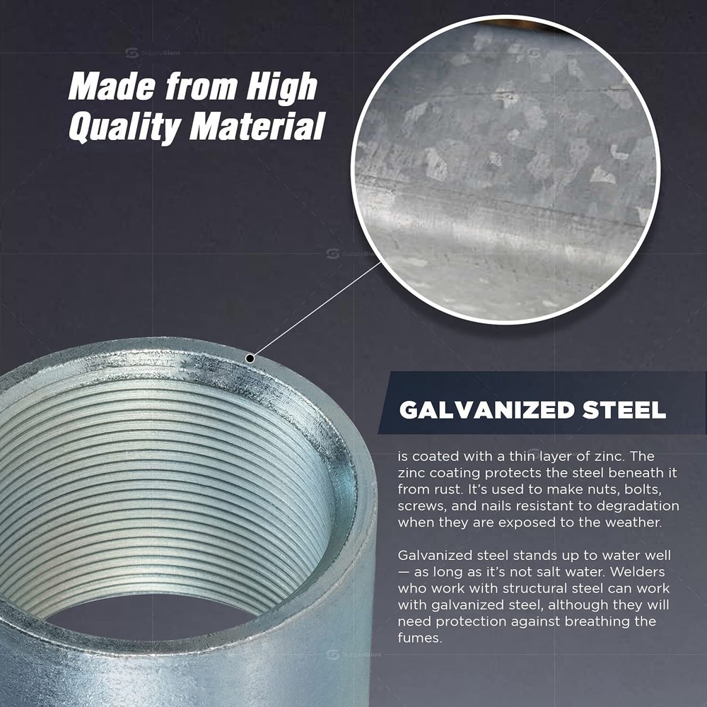 1" Straight Merchant Steel Coupling With Galvanized Coating