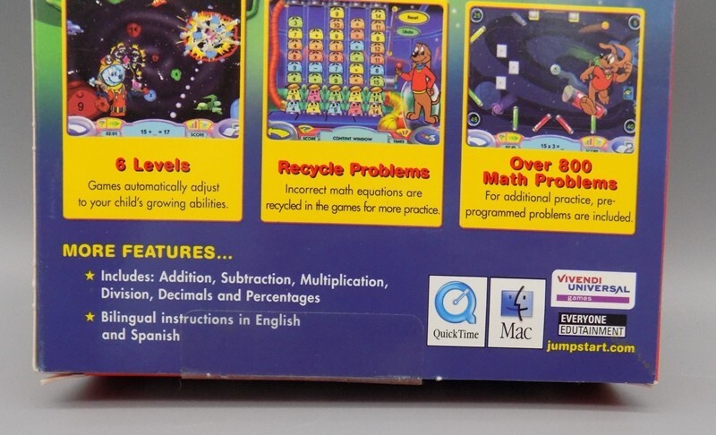 Jump Start PC Math Booster Study Helpers Sealed Knowledge Adventure New CD
