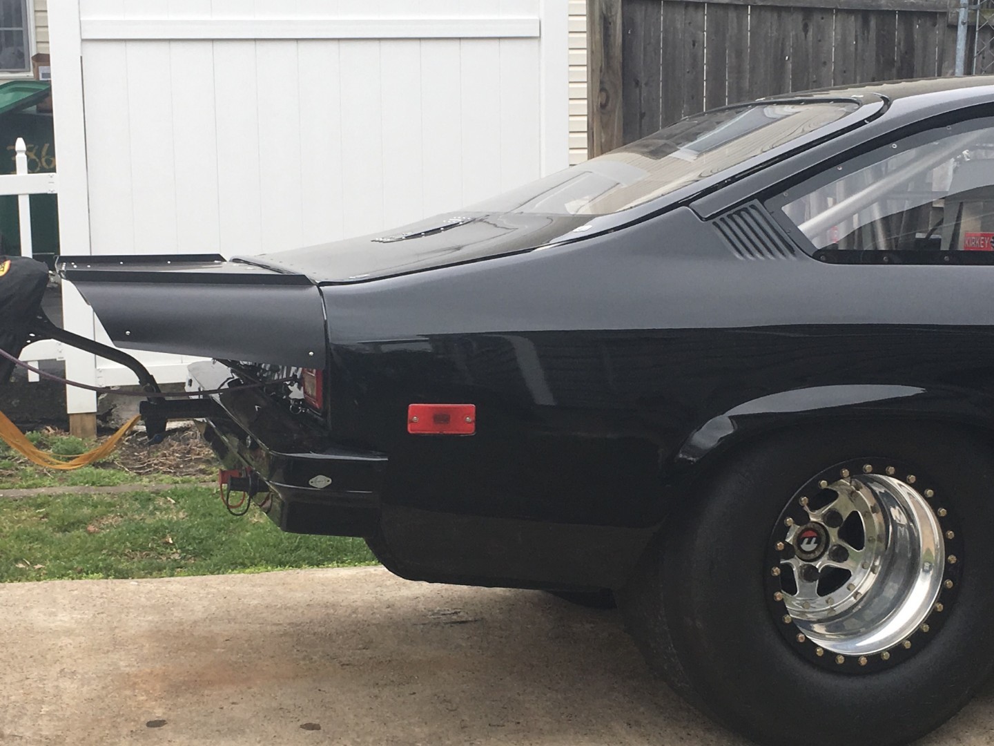 Vega Wing, 74/77 Chevy, Pro Racing Wing, Polish, Black, Brush, Satin anodized