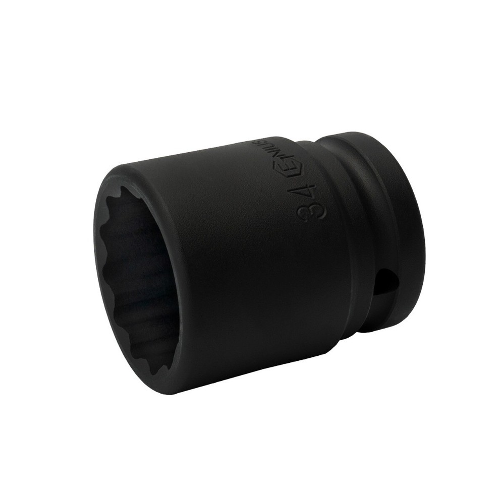 Genius Tools 3/4" Dr. 34mm Thin Wall Impact Socket (12-Point) (CR-Mo) - 655234