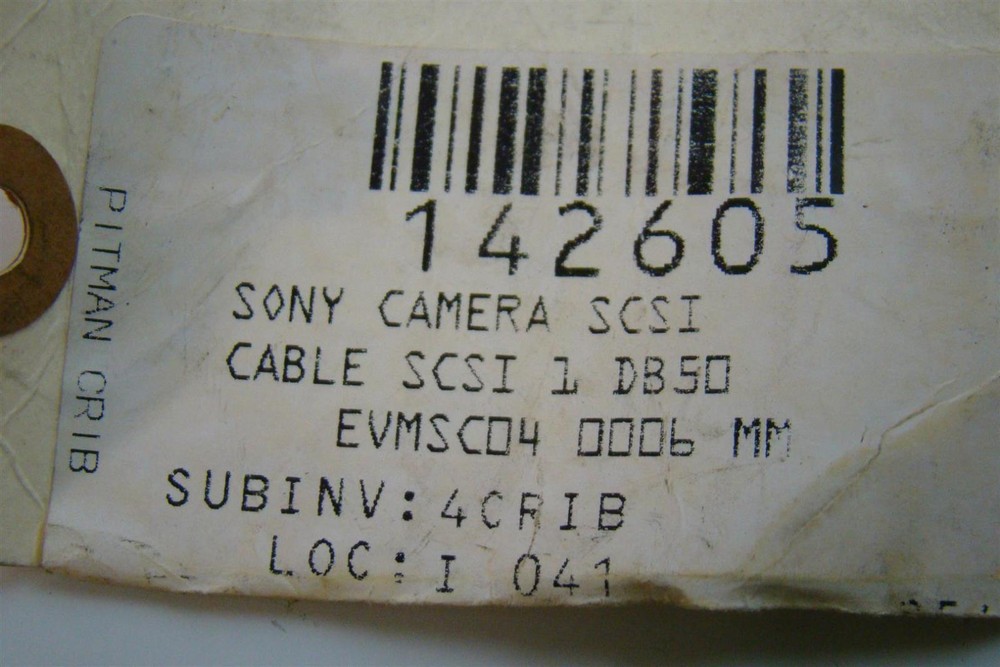 Sony Camera SCSI Cable EVMSC04