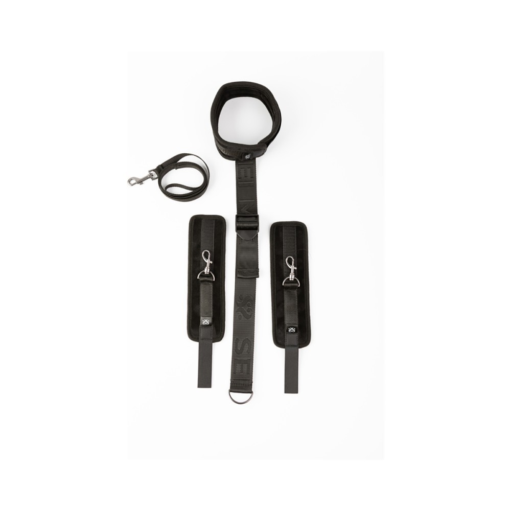 SEI MIO Neck & Wrist Restraint Kit – Adjustable Collar & Cuffs Set