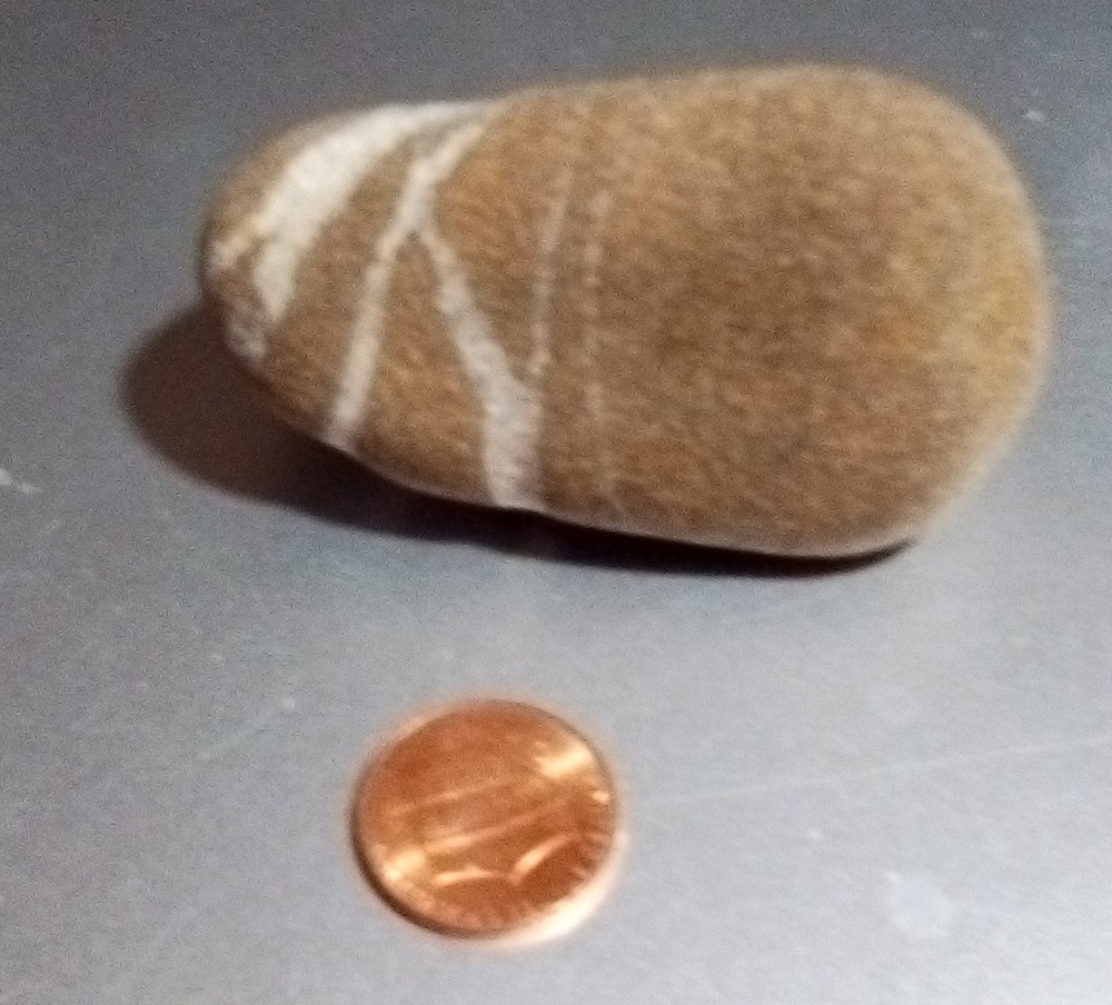 Pretty Rock With White Bands, very cool!