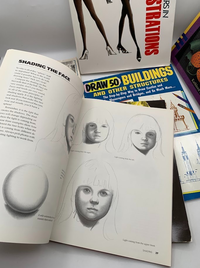 Various Drawing/Paper Sculpting Craft Books
