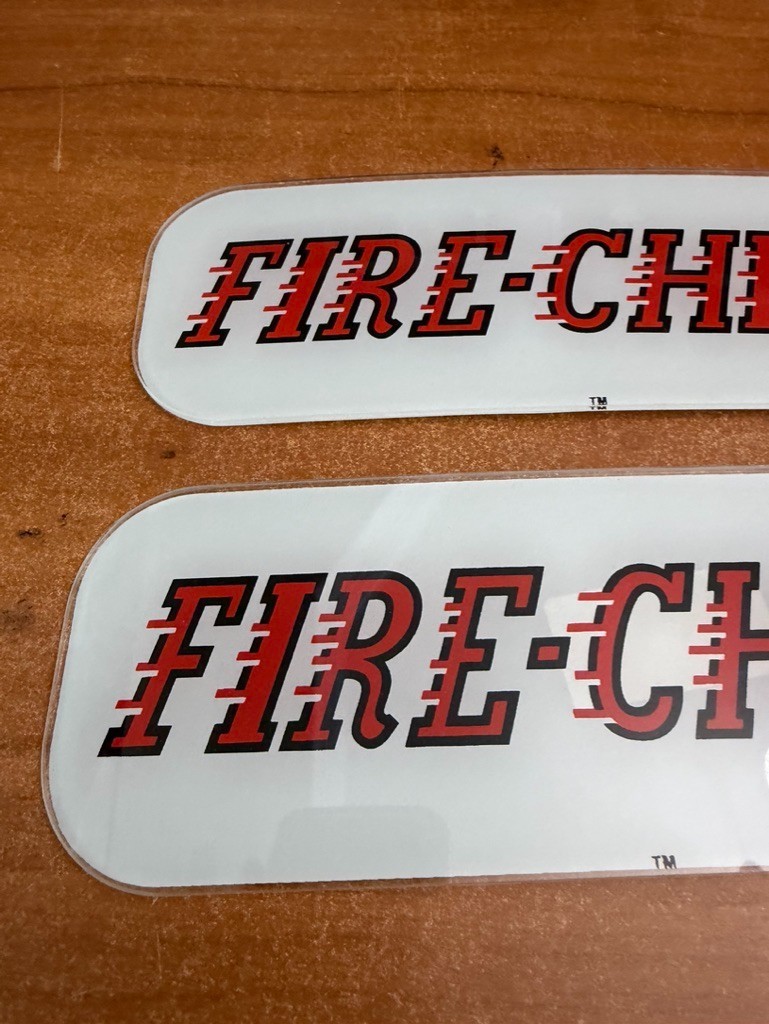 Fire chief gasoline Repro glass display 10 inch Advertising