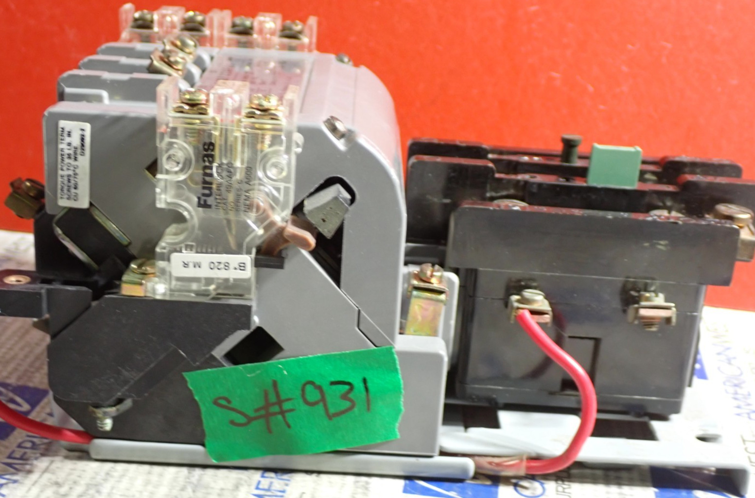 Furnas 14DP32AF81 Size 1 Starter 27 Amp 600VAC w/ 120V 60Hz Coil TESTED S931